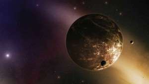 Planet orbiting a distance star