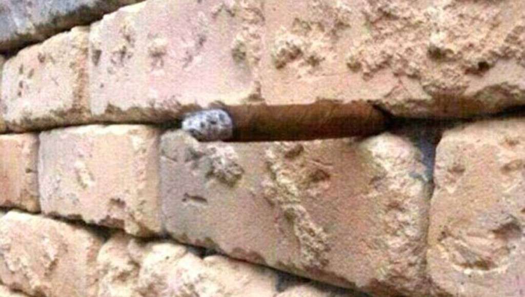 Cigar in a wall