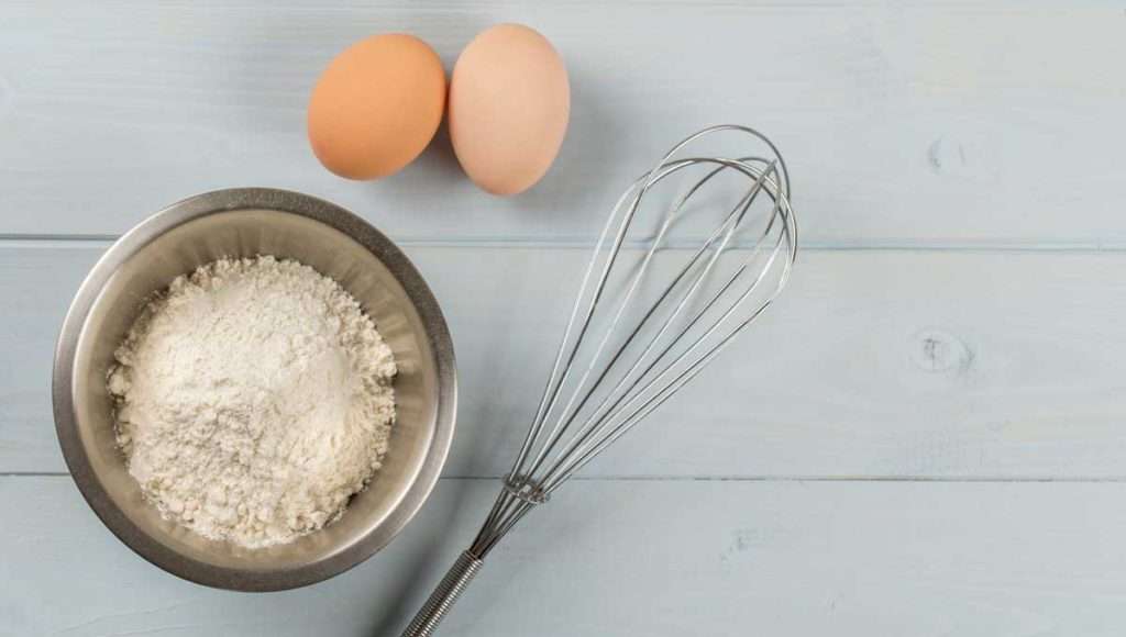 eggs and flour