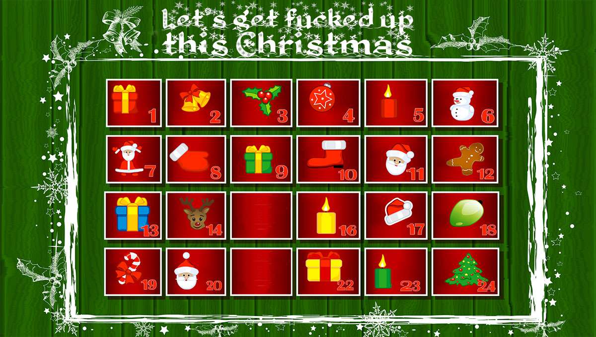Hard drugs advent calendar to be big hit this Christmas NewsThump