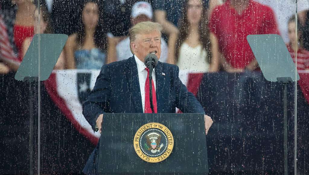 Donald Trump rain