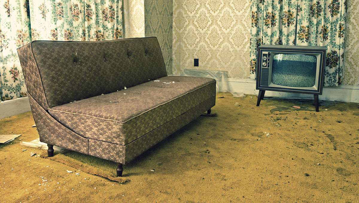 dirty carpet living room