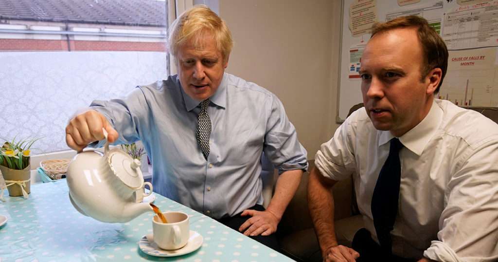 Boris Johnson and Matt Hancock
