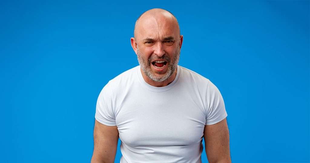 angry man frustrated