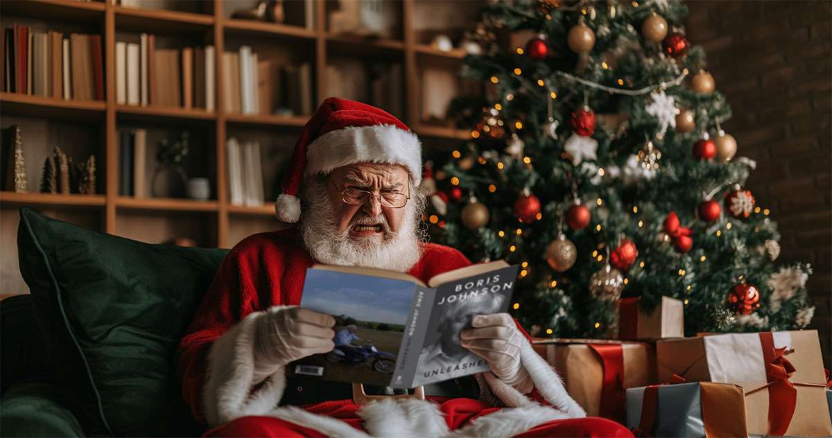 Santa will leave naughty children a copy of Boris Johnson's memoir about moving away from fossil fuels