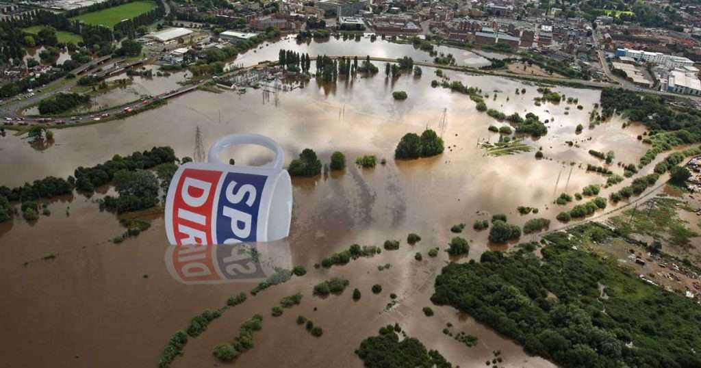 sports direct mug floods
