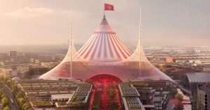 Manchester United Big Top circus tent