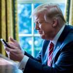 Trump and putin on video call