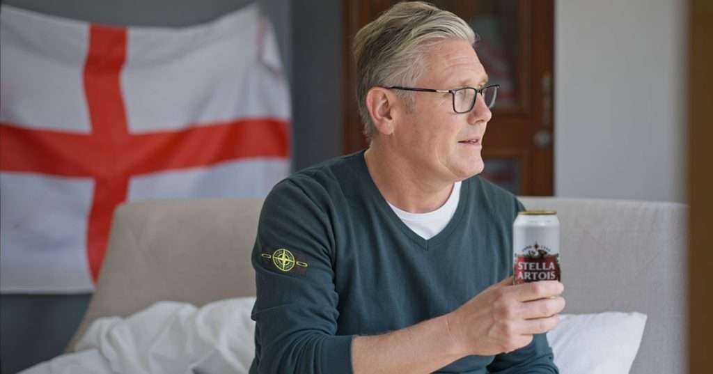 Keir Starmer stella stone island flag