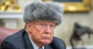 Donald Trump in a Russian Hat