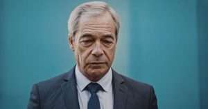 Nigel Farage looking unhappy