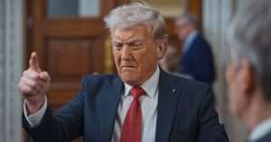 Trump angry finger pointing