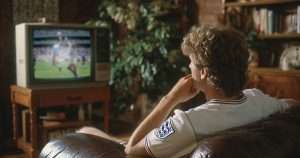 England fan watching 1986 world cup