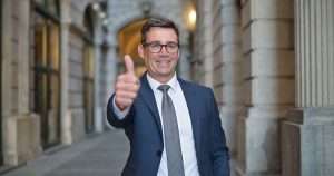 Andy Burnham thumbs up
