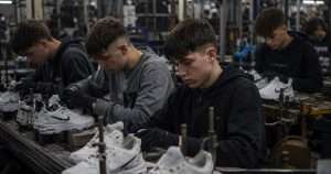 British teens in a sweatshop