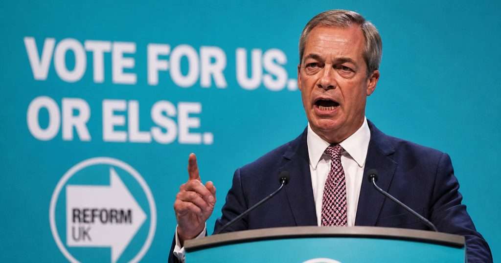 Nigel Farage Reform vote for us or else
