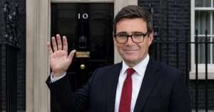 Andy Burnham outside 10 Downing Street