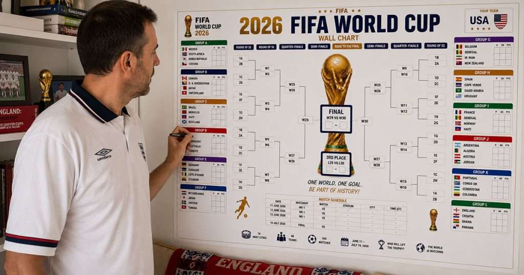 England fan plotting course to the final