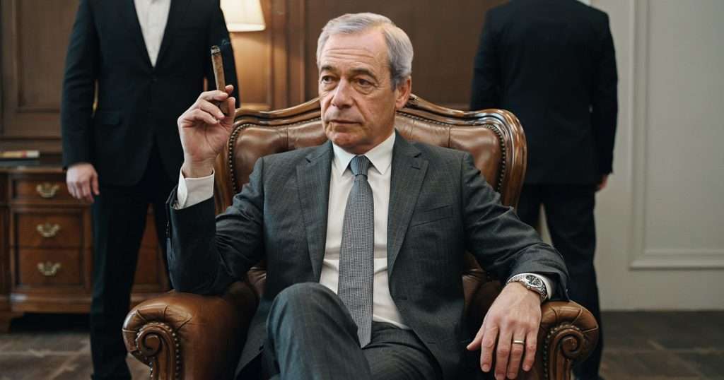 Farage the mafia boss