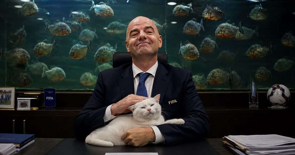 Gianni Infantino piranha lair