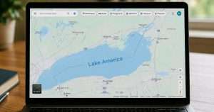 Google Maps showing Lake America