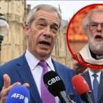Farage and Rowan Williams