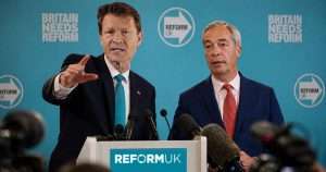 Richard Tice and Nigel Farage press conference