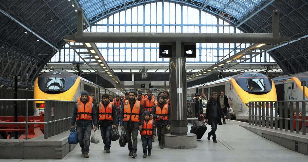 asylum seekers arriving via Eurostar