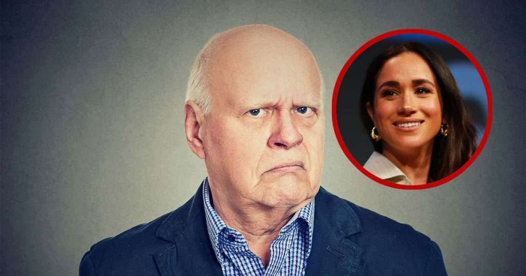 unhappy older man sneer meghan markle