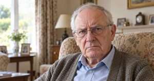 old man unhappy with pension changes