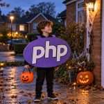 Child in PHP halloween costume