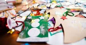 Christmas cards and decorations
