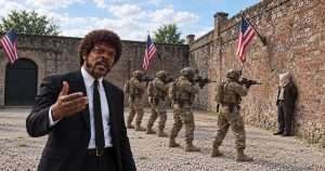Samuel L Jackson at a firing squad