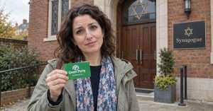 jewish woman with green party card