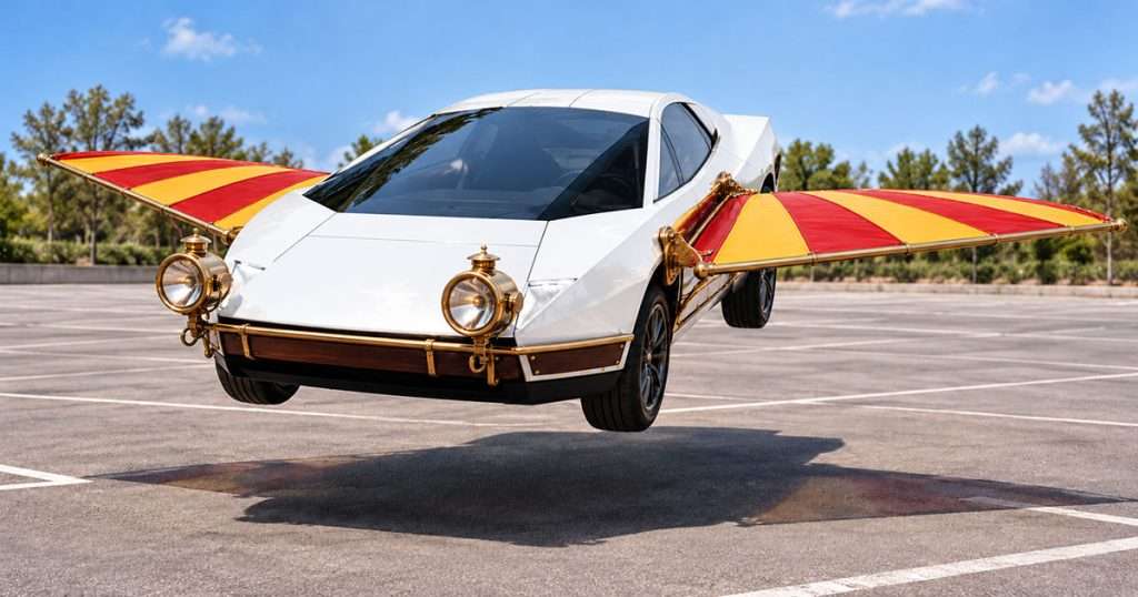 shitty shitty bang bang tesla flying car